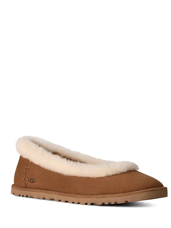 Shoes - Ugg Zora Genuine Shearling Trim Ballet Flat size 7